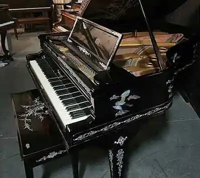 Baldwin Model L ebony grand piano